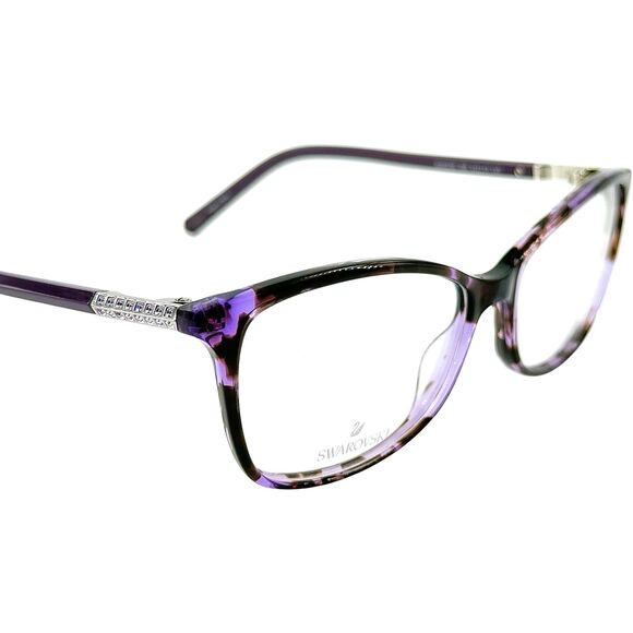 Swarovski SK5239 Womens Plastic Eyeglass Frame 055 Colored Havana 53-15 main image 4